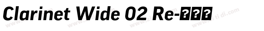 Clarinet Wide 02 Re字体转换